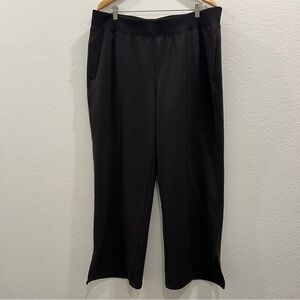 Avia black women’s wide leg‎ lounge pants Size 20 XXL side slit leg